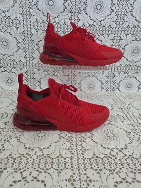 Nike Air Max 270 Men's University Red Sneakers Size 8.5/ Women's Size 10